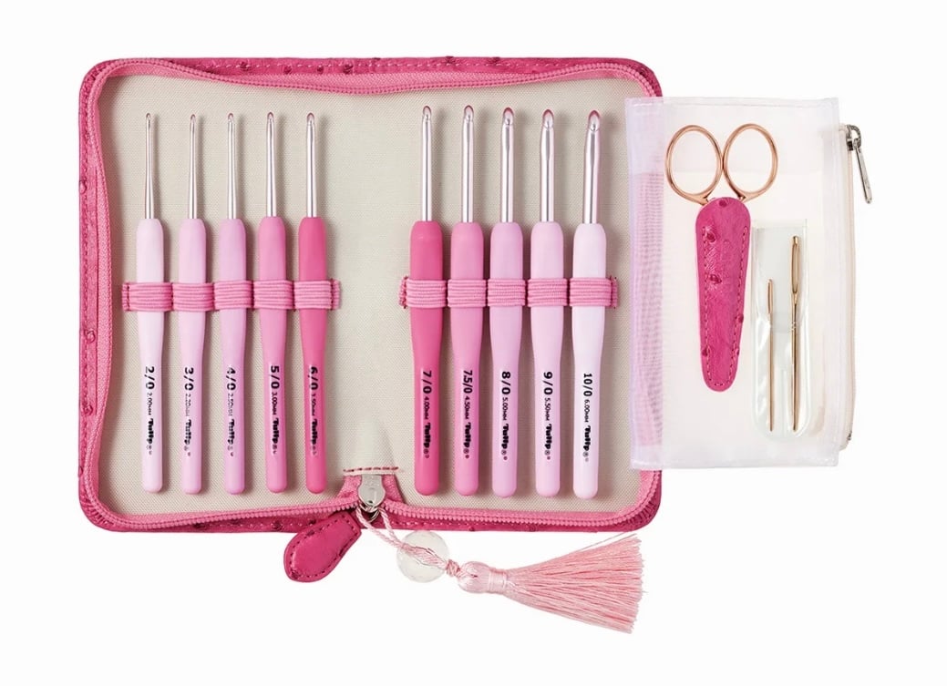 【24時間以内発送】応援チューリップ SIDEエラー　4枚セット チューリップ エティモロゼ クッショングリップ付き かぎ針セット