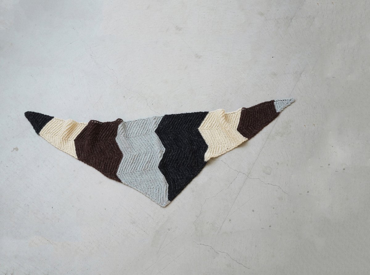 DARUMA2026新作 ジグザグショール キット | ニットショップまつや