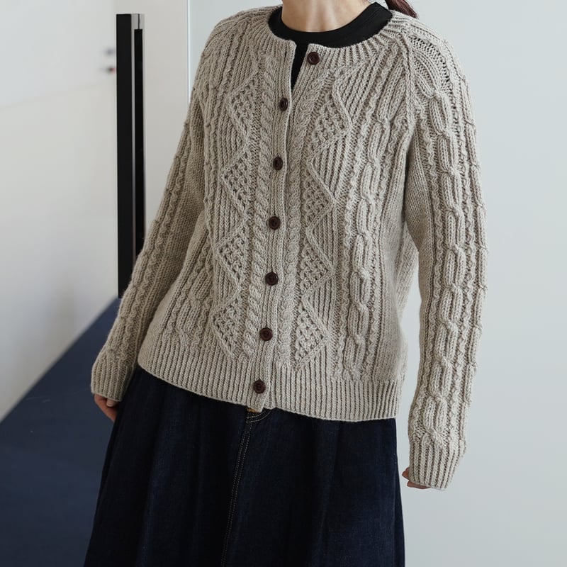 DARUMA ジグザグケーブルカーディガン キット（Mサイズ） | ニット