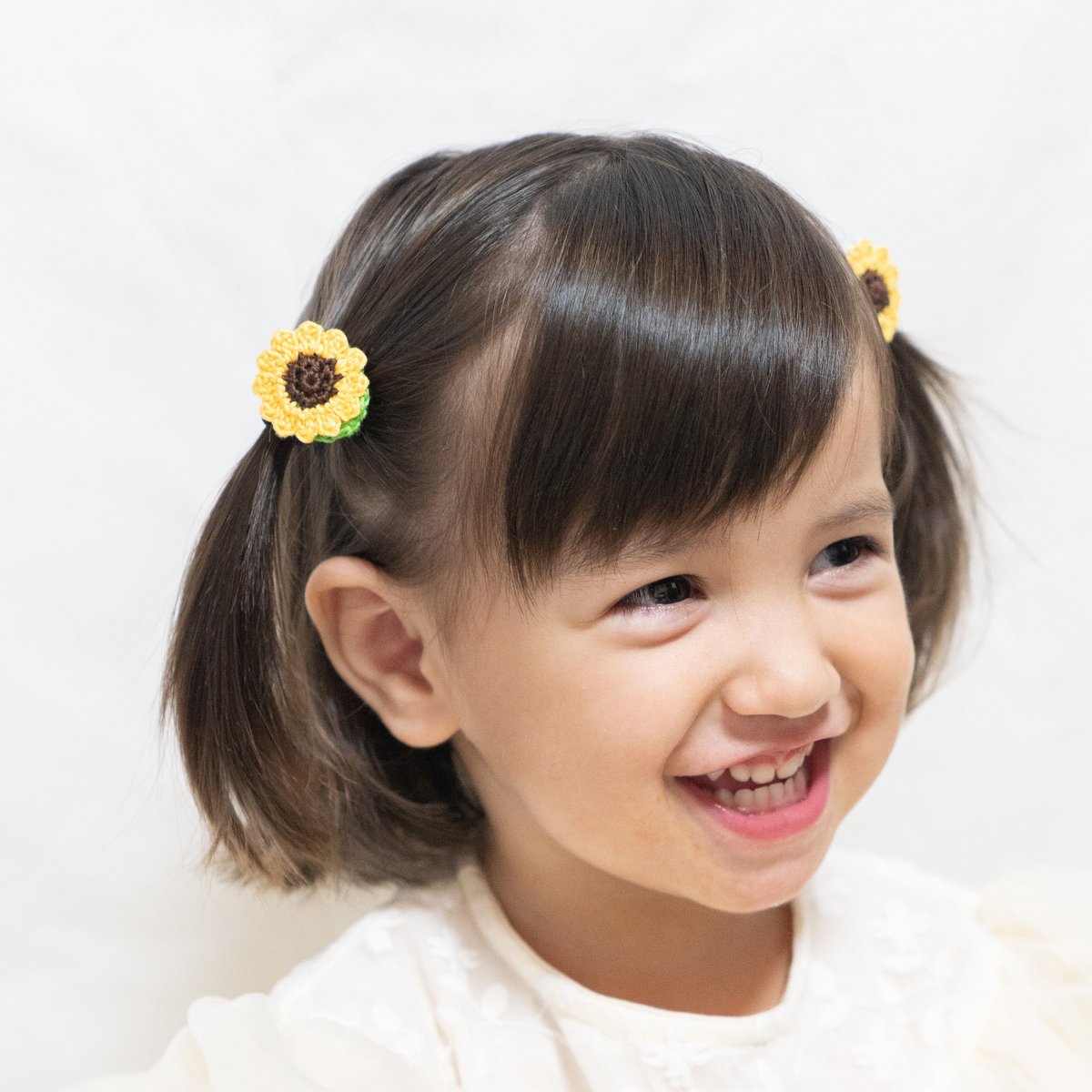 ひまわりのベビーヘアゴム | yukotto's STORE