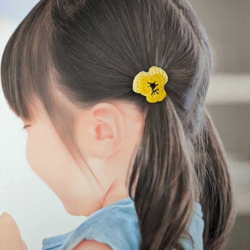 463*☆ビオラのヘアゴム(こぶた) ビオラのベビーヘアゴム | yukotto's STORE