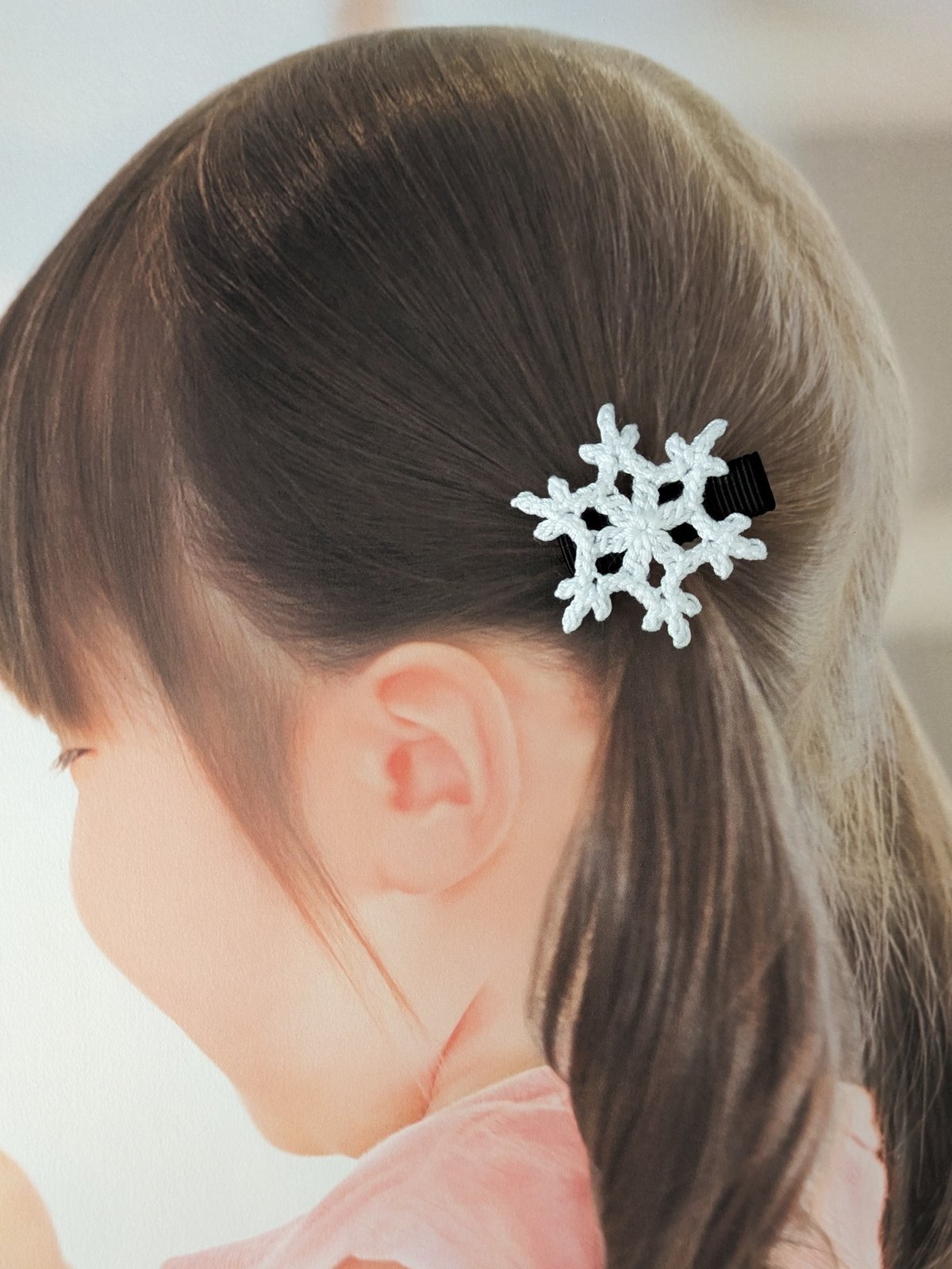 ゆき様ご確認用☆ベビーヘアクリップ 雪の結晶ベビーヘアクリップ | yukotto's STORE