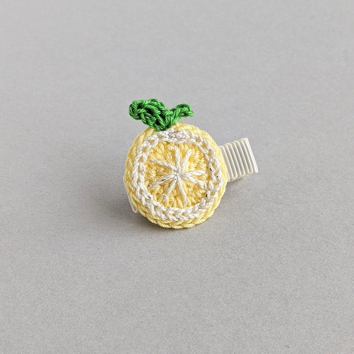 レモンとオレンジのベビーヘアクリップ | yukotto's STORE