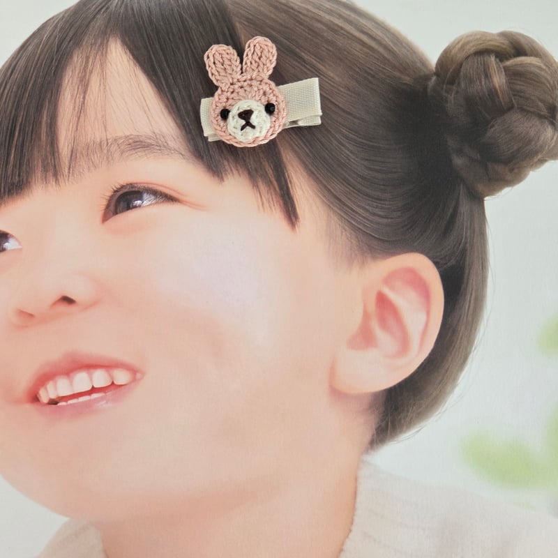 うさぎのベビーヘアクリップ | yukotto's STORE