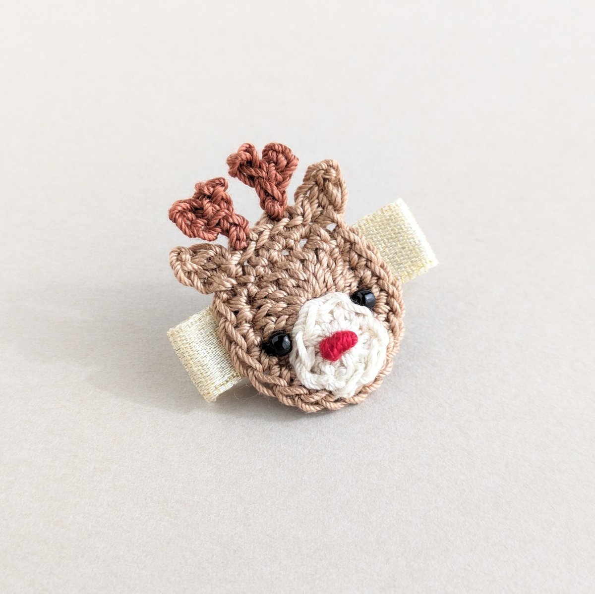 トナカイのベビーヘアクリップ | yukotto's STORE