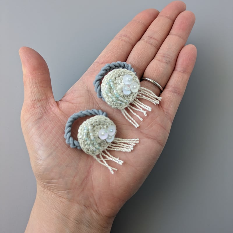 クラゲのベビーヘアゴム | yukotto's STORE