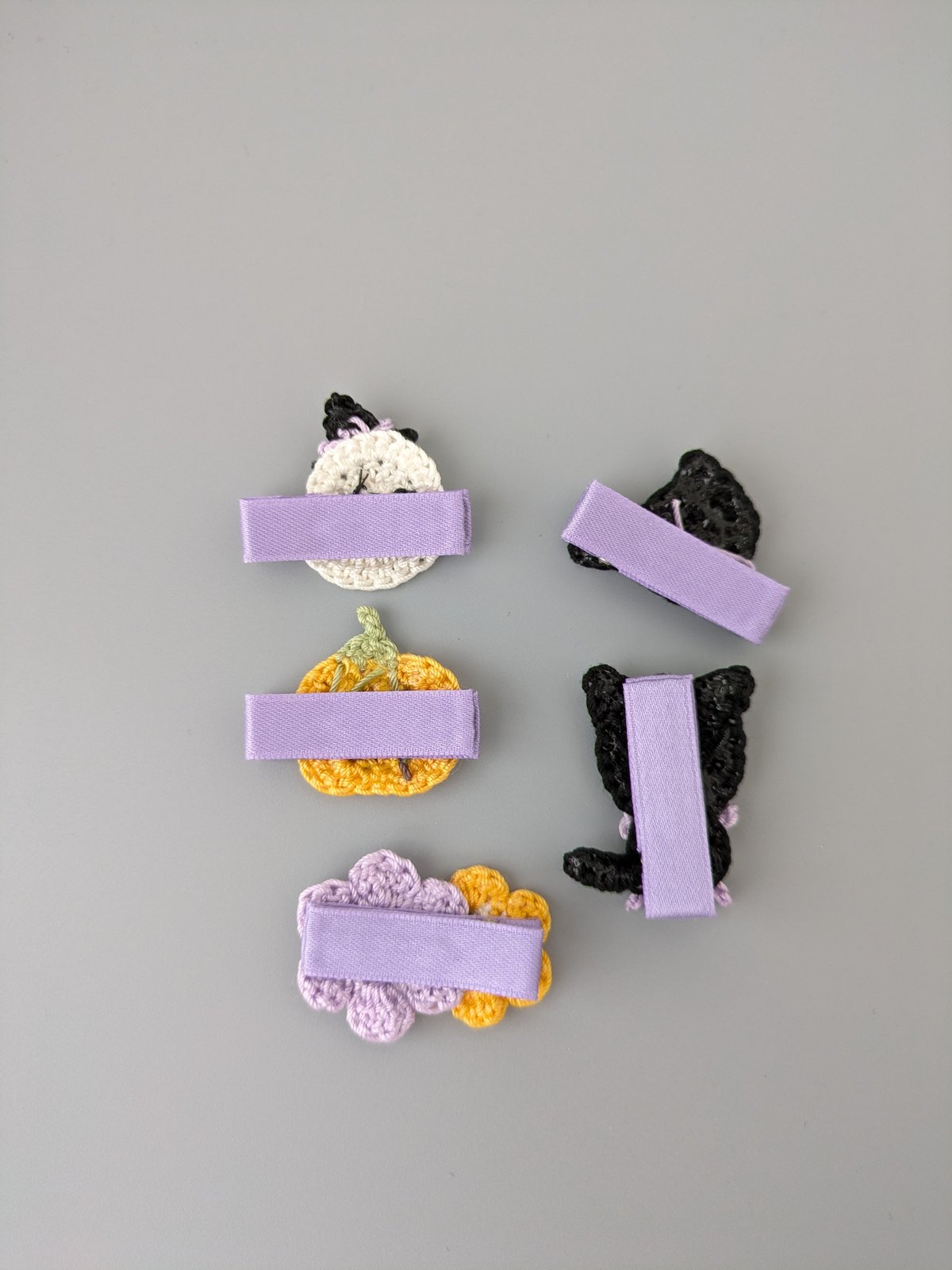 ❁ハロウィン❁ ベビーヘアピン　ベビーヘアクリップ　ベビーヘアゴム ハロウィンのベビーヘアクリップ セット | yukotto's STORE