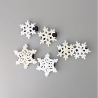 雪の結晶ベビーヘアクリップ