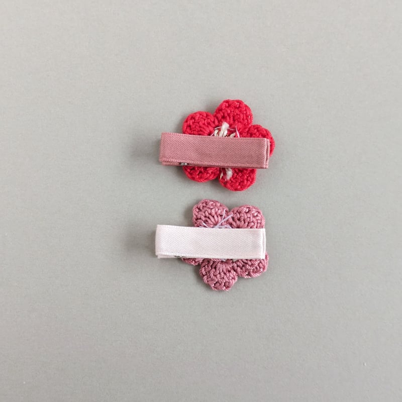 梅の花一輪 ベビーヘアクリップ 全2色 | yukotto's STORE