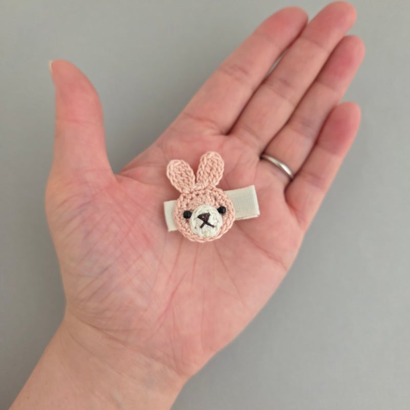 うさぎのベビーヘアクリップ | yukotto's STORE