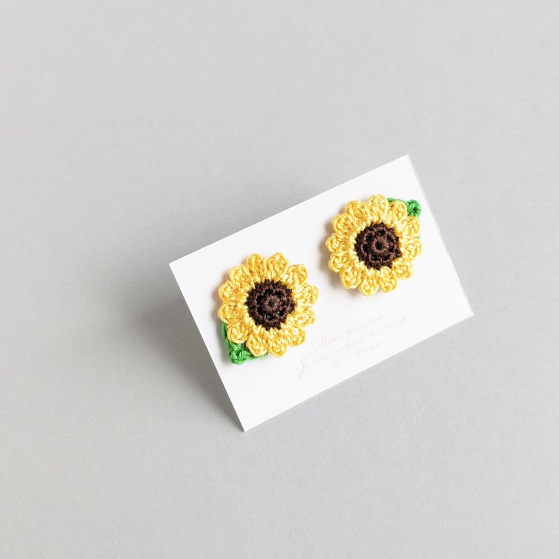 ひまわりのベビーヘアゴム | yukotto's STORE