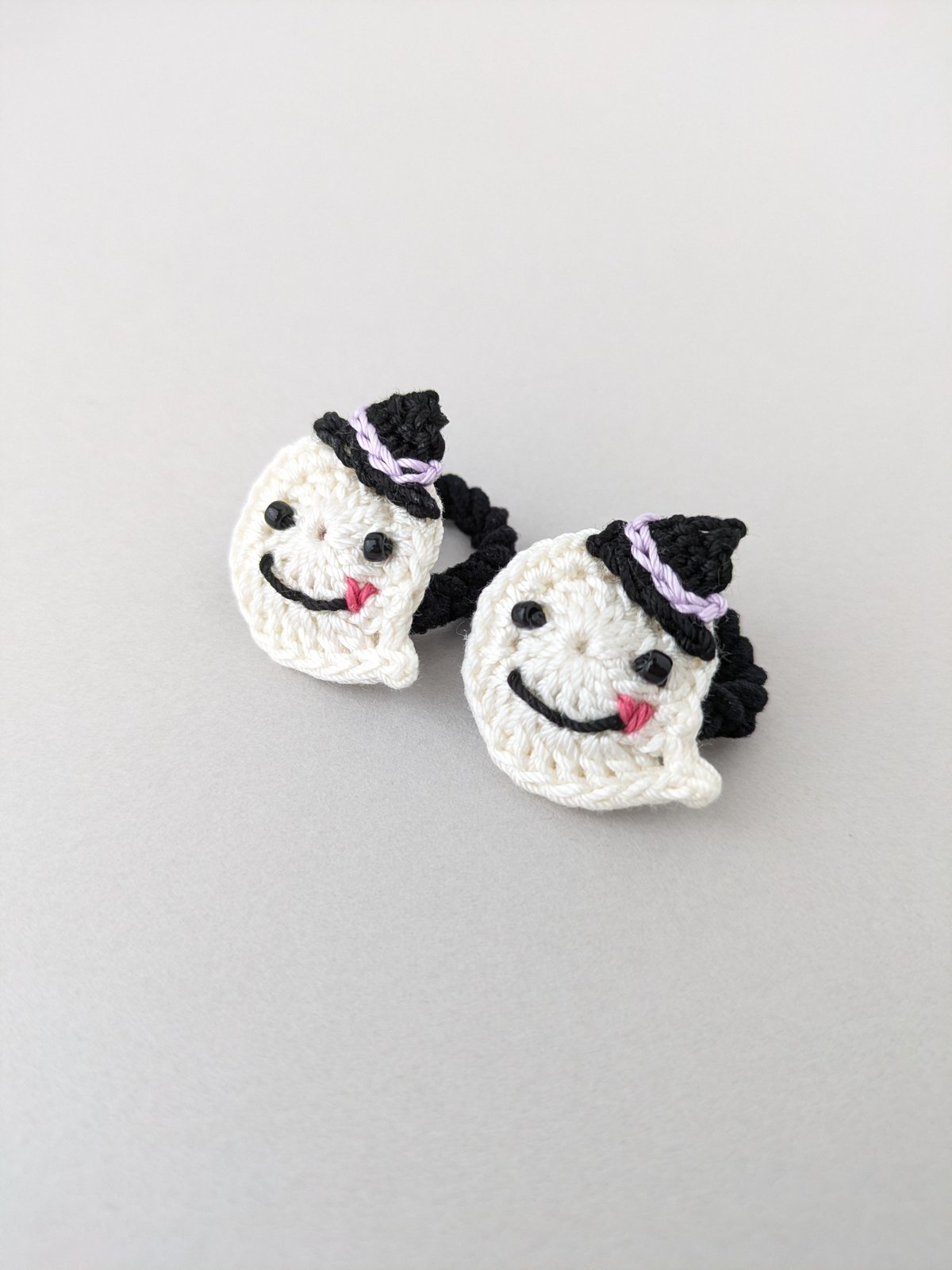 ハロウィンおばけのベビーヘアゴム | yukotto's STORE