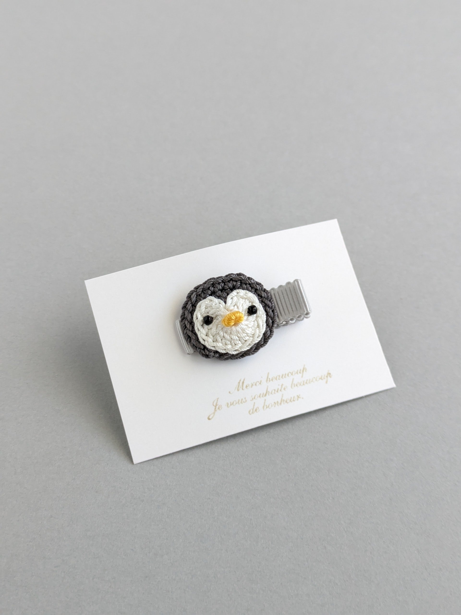 ペンギンのベビーヘアクリップ | yukotto's STORE