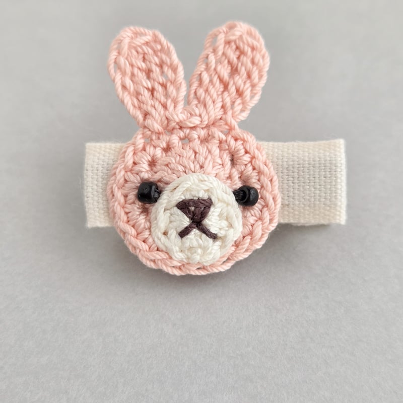 うさぎのベビーヘアクリップ | yukotto's STORE