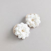 牡丹の花　ベビーヘアゴム　全2色