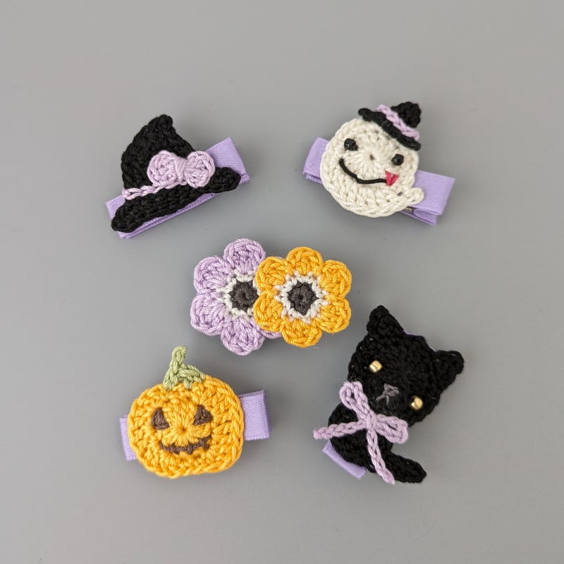 532」ハロウィン ヘアクリップ ベビーヘアクリップ キッズヘアクリップ