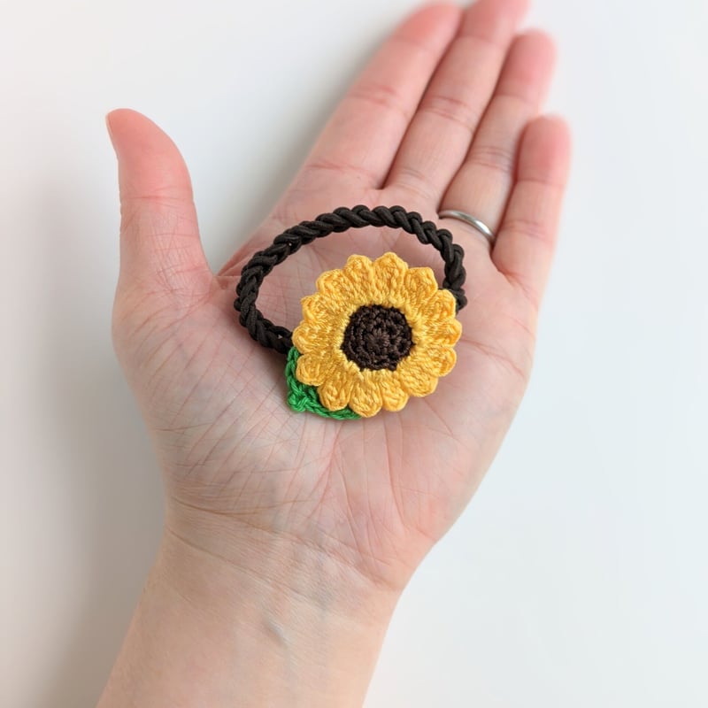 ひまわりのヘアゴム 大人用 | yukotto's STORE