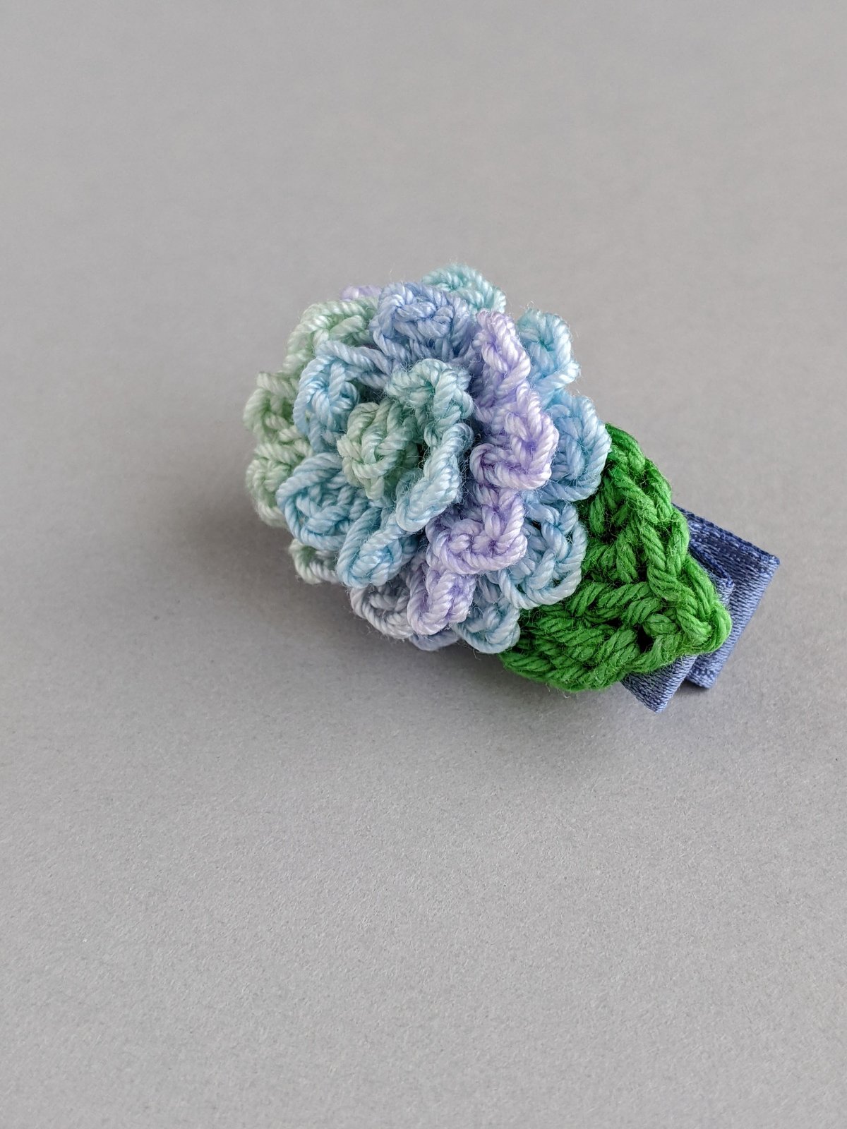 あじさいのベビーヘアクリップ 紫陽花のヘアクリップ | yukotto's STORE