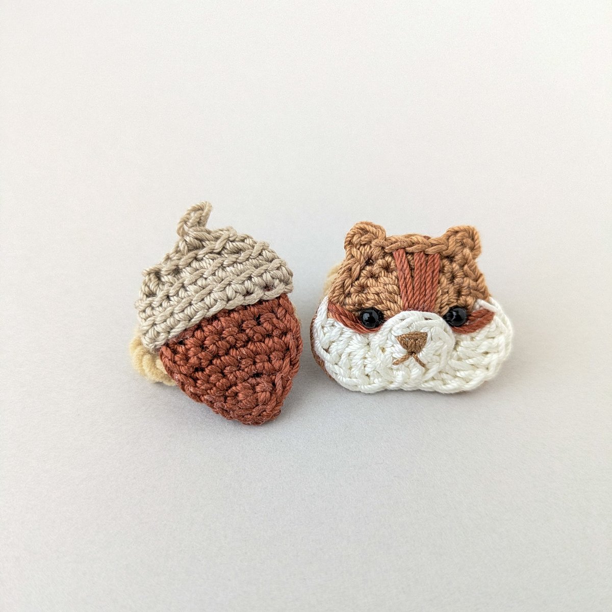 オーダーメイド商品♡どんぐりリス♡ベビーヘアクリップ　ヘアゴム オーダーメイド商品♡どんぐりリス♡ベビーヘアクリップヘアゴム