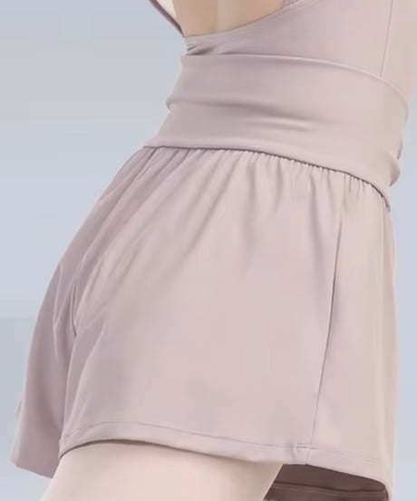 インナーパンツ内蔵フレアーショートパンツ