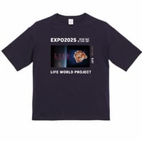 「LIFE WORLD PROJECT」特別記念Tシャツ（ネイビー）　S・M・L・XLサイズ　〈送料込み〉