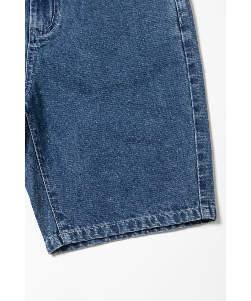 Relaxed denim half pants / blue [ Shipped in la