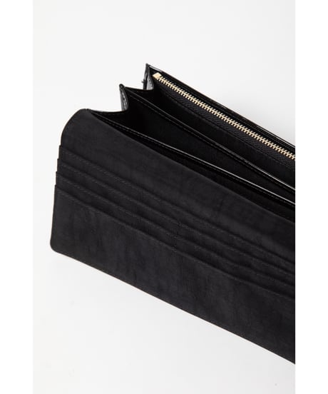 Quilted candies long wallet / black