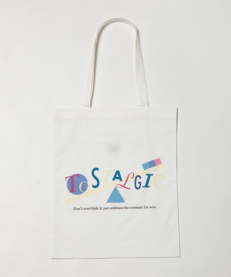 Balance logo tote bag / white
