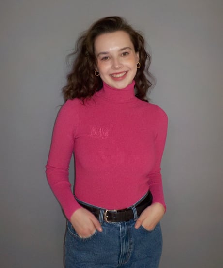 Turtle knit / pink