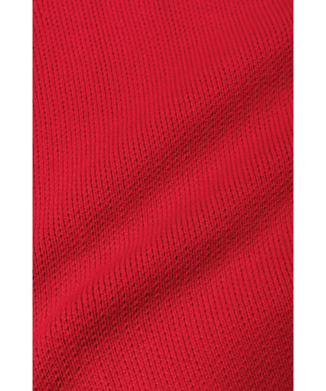 Big knit cardigan / red