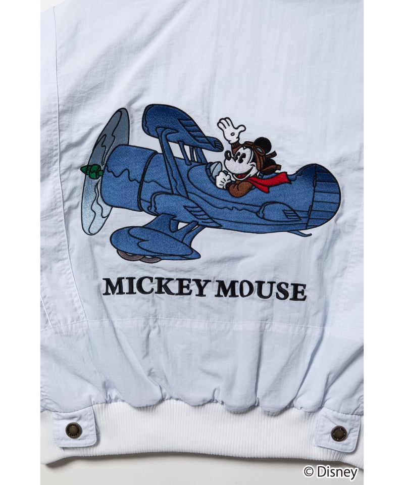 Mickey flight jacket / white | Tostalgic Clothing