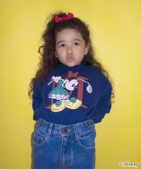 Disney sports sweatshirt(Minnie)(kids) / navy