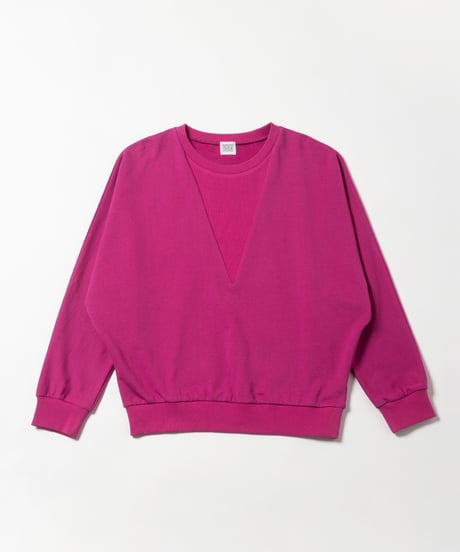 Light ribbed sweatshirt / pink