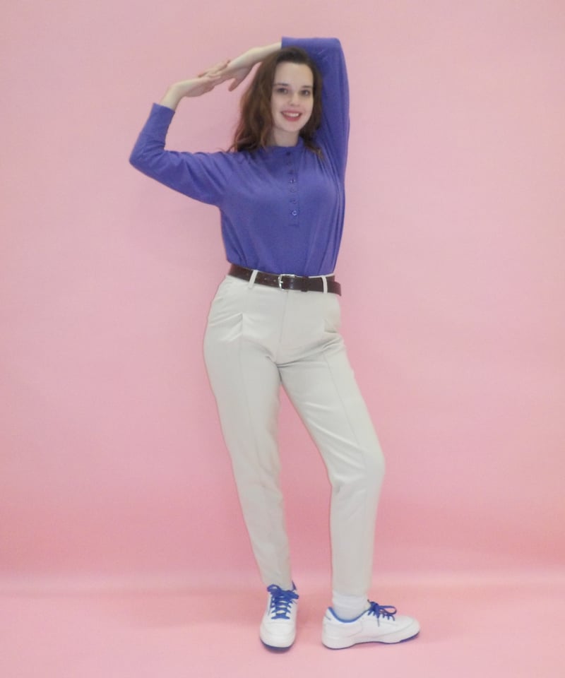 Slacks pants / baige | Tostalgic Clothing