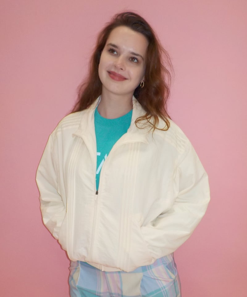 Tostalgic clothing Wind breaker white 新品 Wind breaker / white yellow | Tostalgic Clothing