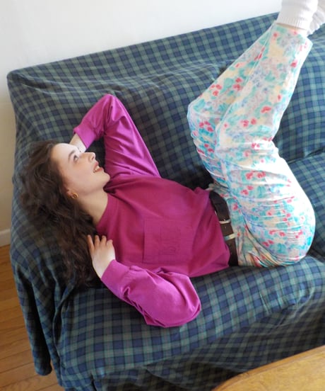 Floral slacks pants / floral