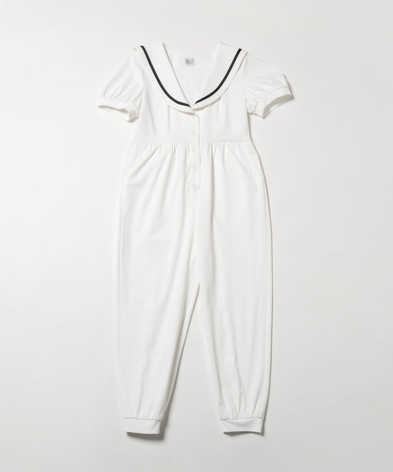 Marine rompers / white | Tostalgic Clothing