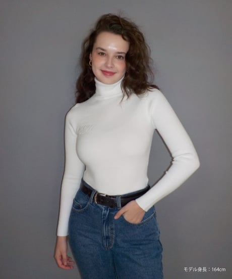 Turtle knit / white