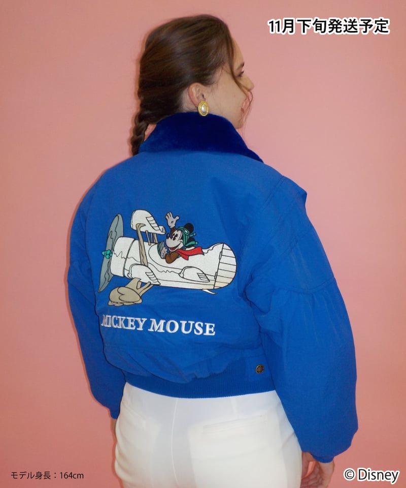 Mickey flight jacket / purple［ Shipped in late