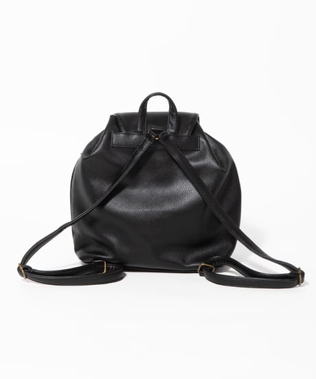 Leather backpack / black