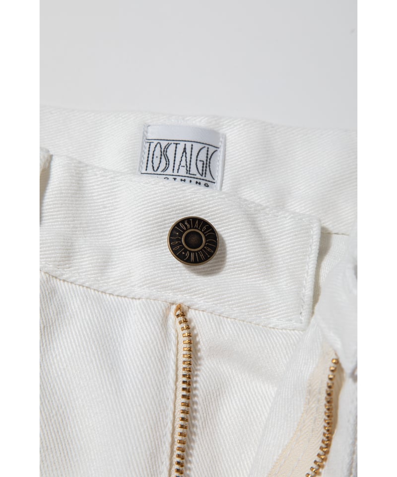 Tostalgic denim pants / white | Tostalgic Clothing