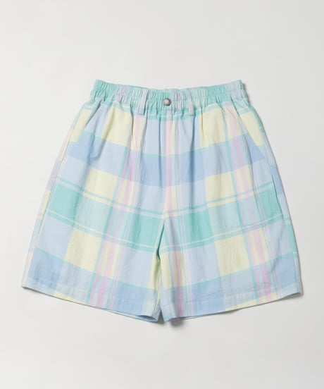 Summer half pants / checked