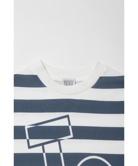 Tos logo stripe Tshirts / navy