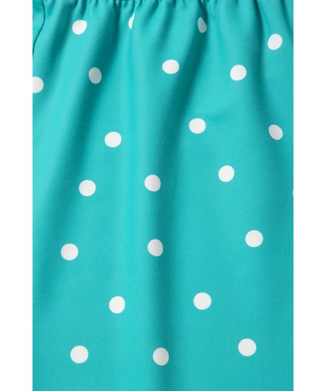 Polka dots biker shorts / green