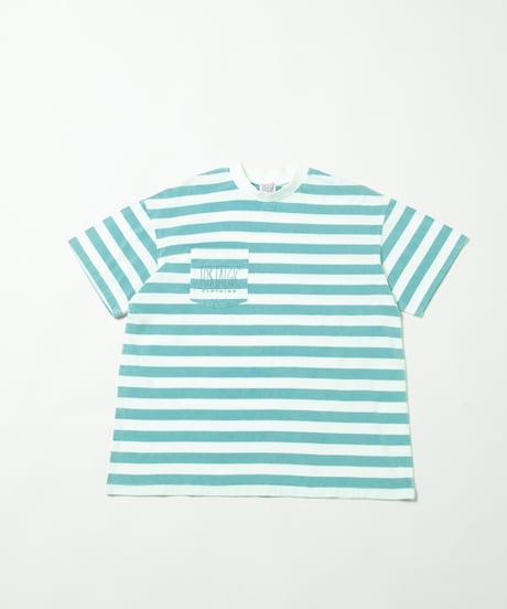 Stripe pocket tee / green