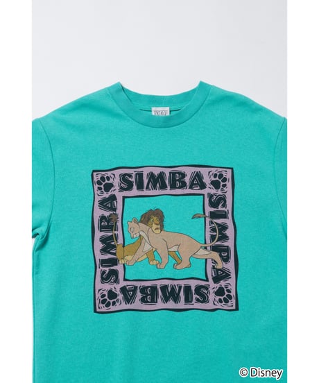 Simba and Nala / tee / green [ Shipped in early Jul. ]