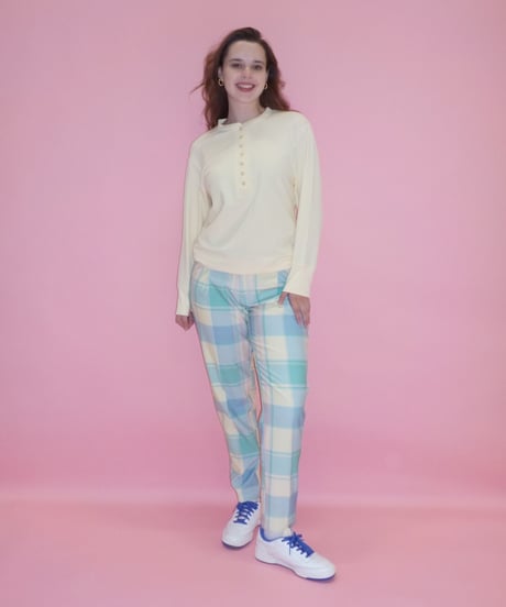 Slacks pants / checked