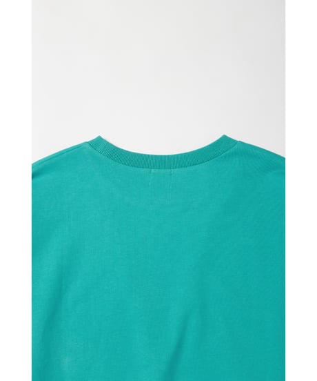 Light ribbed sweatshirt/ blue green
