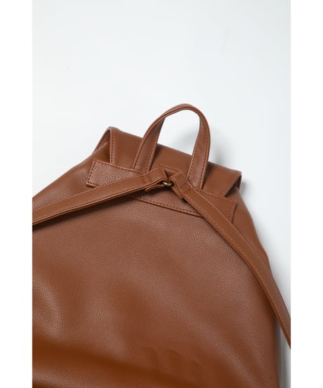 Leather backpack / light brown