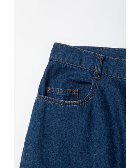 Soft denim pants / dark blue